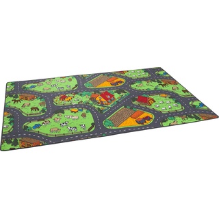 Snapstyle, Spielteppich + Spielmatte, Kinder Spiel Teppich Bauernhof (80 x 240 cm)