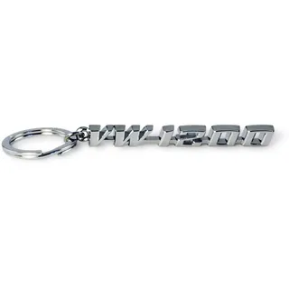 BRISA VW Collection - Volkswagen Metall Schlüssel-Anhänger-Ring Schlüsselbund-Accessoire Keyholder im T1 Bulli Bus Design (Bulli/Silber)