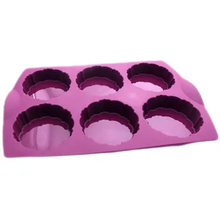 Tupperware Backen Silikonform Tortelett lila Silikon Backform Törtchen