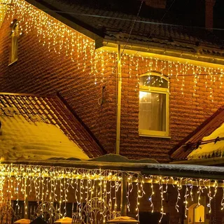 LEDYA LED Lichterkette Eisregen 7,5 m Warmweiß