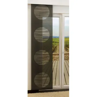 LYSEL® Schiebegardine Target (1 St), transparent, HxB 245x60cm schwarz