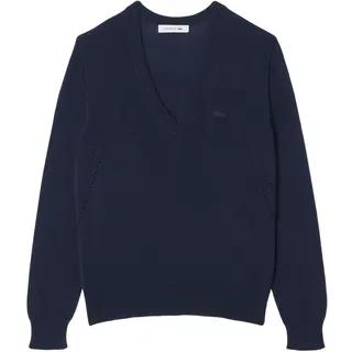 LACOSTE Pullover V Neck, navy