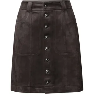 Street One Veloursrock - Damen - Gr. 46 - braun