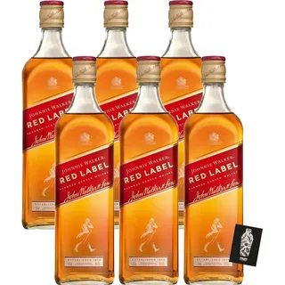 Johnnie Walker 6er-Set Red Label Blended Scotch Whisky 6x 0,7l (40% vol.) - [Enthält Sulfite]