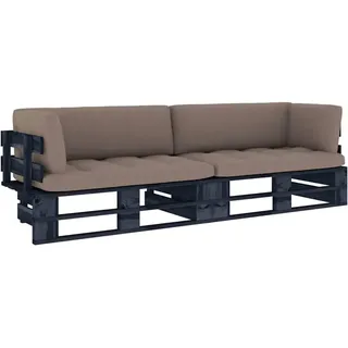 Paletten Lounge Set Gartenmöbel Palettensofa Sofa Kiefernholz Imprägniert vidaXL