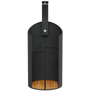 vidaXL Gartendusche 100 x 100 x 241,5 cm schwarz