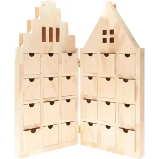 Rico Design Adventskalender Haus aufklappbar 46,5x51 cm
