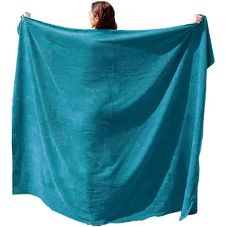 Kapart Strandtuch XXL Petrol 100% Baumwolle, 155x220cm, I XXL Saunahandtuch I Badetuch in Übergröße I Duschhandtuch, Badehandtuch & Saunatuch