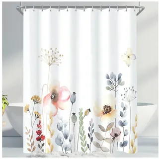 luxuskollektion Duschvorhang Blumen 120 x 200 cm wasserabweisend