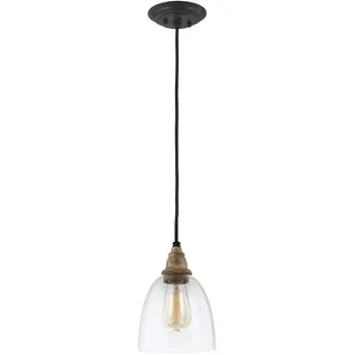 Elstead Lighting, Pendelleuchte, Matrimonio Hängeleuchte E27 23cm Treibholz, dunkles verwittertes Zink (E27)