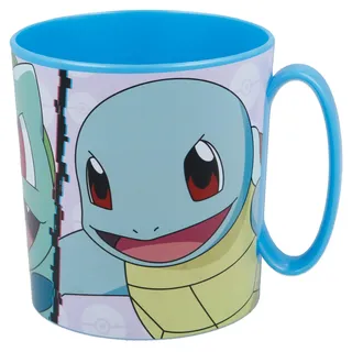 Stor 390 ML BPA FREIER PLASTIKBECHER MIKROWELLENGEEIGNET | POKEMON DISTORSION, Bunt, Mehrfarbig.