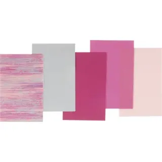BRUNNEN 218308210 Wachsplatten Mix17,5x8cm rosa, 5 Stück