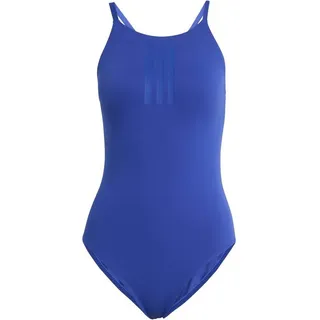 adidas Badeanzug 3 Stripes High Neck 2-way Straps Peachsoft Blau 36