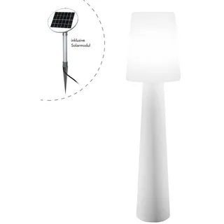 8 seasons DESIGN LED Solar Stehleuchte No. 1 weiß 32563S