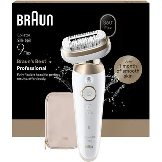 BRAUN Silk-epil 9 Flex Epilierer - 1 Stück - Flexibler Kopf - Kabellos & Wasserdicht