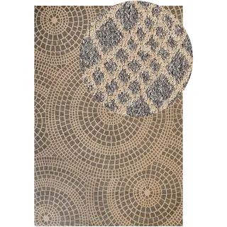 Beliani Ariba Juteteppich 200 x 300 cm Grau/Beige