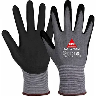 Hase Safety Gloves Padua Foam Arbeitshandschuhe 10 Grau