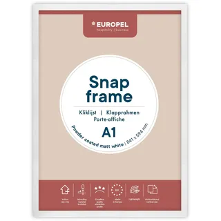 Klapprahmen Europel A1 25mm matt Weiß, 355074