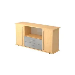 Sideboard mit 2 Schubladen, Ahorn