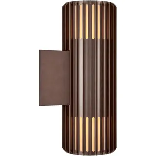 Nordlux Außenwandleuchte Aluminium 33,7 cm E27 IP54 braun