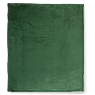 HIP Plaid Uni Kuscheldecke 160 x 180 cm Dunkelblau/Grün