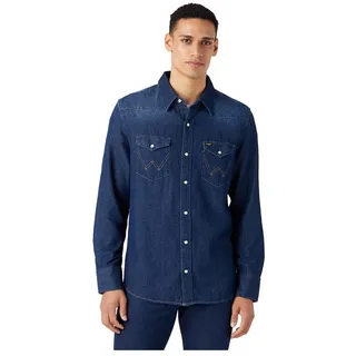 Wrangler - Hemd Herren - Regular Fit - 27Mw - Dunkel Stone - L