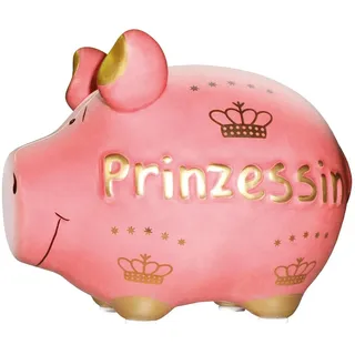 Sparschwein Company - Spardose Prinzessin 12,5 x 9 x 9 cm | Keramik Sparschwein, Geldgeschenk zum Geburtstag, 10026908