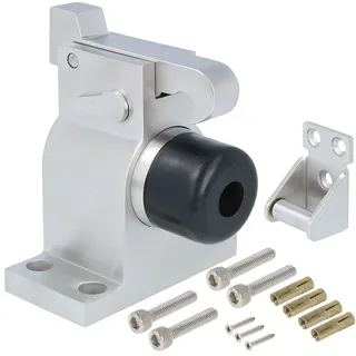MS Beschläge Bodentürstopper Silber 1 cm