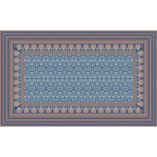 Bassetti MIRA Tischdecke aus 100% Baumwolle, Panama-Gewebe in der Farbe Blau B1, Maße: 150x250 cm - 9326079