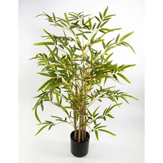 Seidenblumen Roß Japanischer Bambus 90cm ZF Kunstbaum Dekobaum Kunstpflanzen künstlicher Baum Pflanzen Kunstbambus
