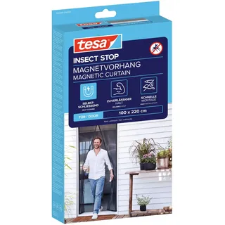 Tesa Insect Stop Magnetvorhang 100 x 220 cm Anthrazit