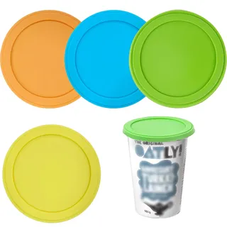 4 Stück Joghurt deckel für joghurtbecher für Fast Alle 150g-500g Becher