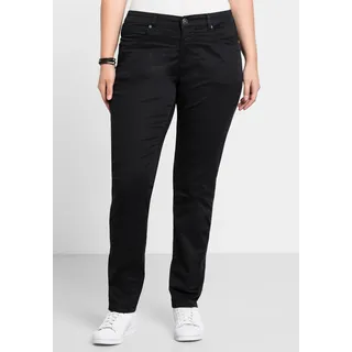 sheego Stretch-Hose Schwarz 48