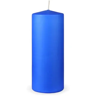 HS Candle Stumpenkerze Ø7 cm 16 cm blau