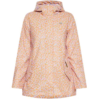 Schmuddelwedda Damen Regenjacke, Pastelllavendel Orange Leo, L - L