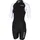 Full Zip Kurzarm Trisuit Damen schwarz/weiß M