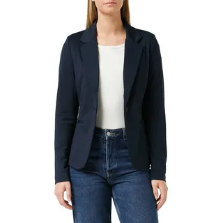 ICHI IHKATE BL Damen Blazer Kurzblazer Jacke Ein-Knopf-Blazer mit Stretch und Reverskragen, Größe:XS, Farbe:Total Eclipse (14044) - XS
