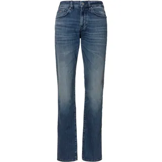 Regular-fit-Jeans BOSS ORANGE "Maine BC-P" Gr. 34, Länge 32, blau (418_navy) Herren Jeans im 5-Pocket-Style