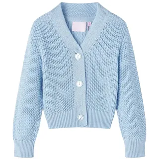 vidaXL Kinder-Strickjacke Blau 116