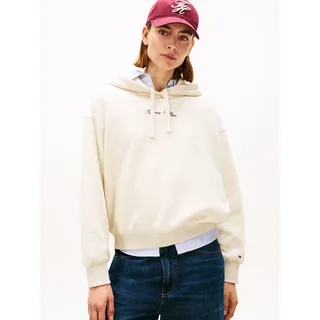 Tommy Hilfiger Classic Script Fleece Hoodie Beige 34