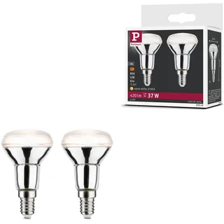 Paulmann 29049 Standard 230V LED Reflektor R50 E14 2er-Pack 2x420lm 2x5W 2700K Silber