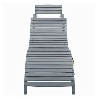vidaXL Sonnenliege 96 x 59 x 22 cm Grau