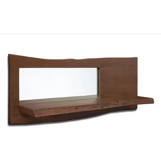 MASSIVMOEBEL24.DE Wandregal 101 x 22 x 38 cm Braun