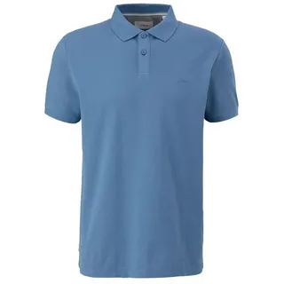 s.Oliver Poloshirt Polo-Shirt Kragen, Knopfleiste, kurzarm, 1 Stück blau|grau L