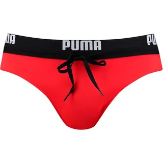 Puma Badehose SWIM MEN LOGO SWIM BRIEF Rot XXL