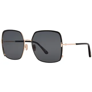 Tom Ford RAPHAELA FT 1006 Matte Black/Smoke 60/18/135 Damen Sonnenbrillen - 60/18/135
