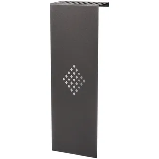 Szagato Heizkörperverkleidung 60 x 20 cm Design Raute silber