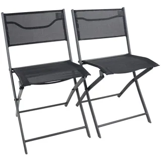 VCM Sumila Gartenstuhl 45 x 45 x 0 cm schwarz 2 St.