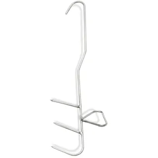 Fischhaken zum Räuchern - Edelstahl - 25cm - Drei Haken - 3er Set