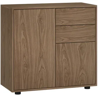 [en.casa] Sideboard Paarl 74 x 79 x 36 cm Braun
